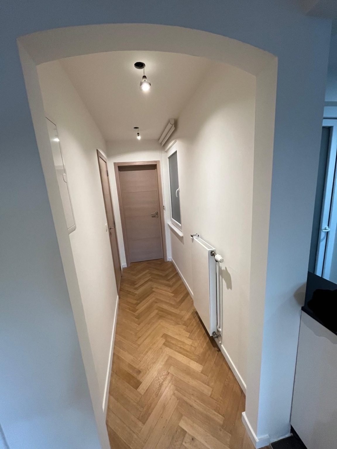 Après rénovation d'un couloir
